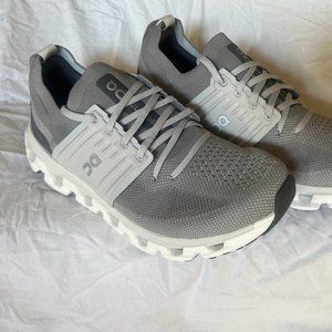 On Cloudswift 3 running shoe. Grey, mens size 10
